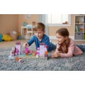 Magnetická stavebnice MAGIC PRINCESS WORLD 140 ks růžová