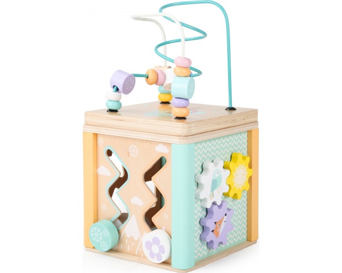 Dřevěná edukační kostka Nature EcoToys