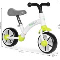 Dětské odrážedlo EVA ECOTOYS zelené/bílé