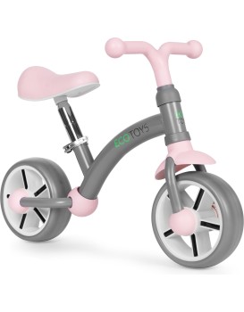 Dětské odrážedlo EVA ECOTOYS šedé/růžové