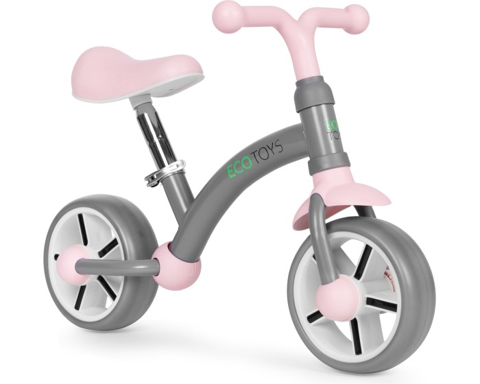 Dětské odrážedlo EVA ECOTOYS šedé/růžové