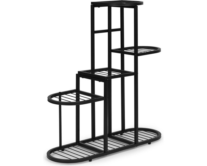 Stojan na květiny INDUSTRY 79,5x70 cm černý
