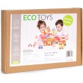 Dřevěné kostky Ecotoys Sladké městečko 116 ks
