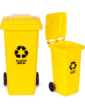 Popelnice na plast ECOSORT 120 L žlutá