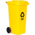 Popelnice na plast ECOSORT 120 L žlutá 