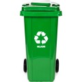 Popelnice na sklo ECOSORT 120 L zelená 