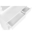 Toaletní stolek s LED osvětlením a taburetem Rety 94 cm bílý