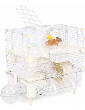 Klec pro hlodavce Senia 44 cm bílá