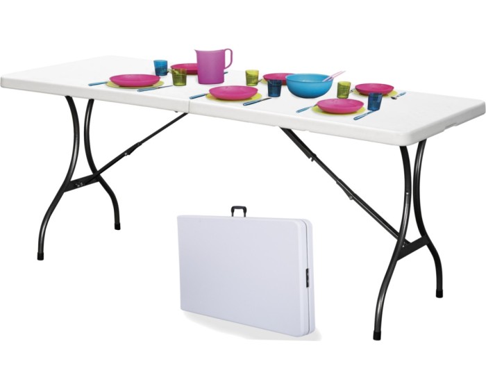 Cateringový stůl 180 cm ModernHome bílý