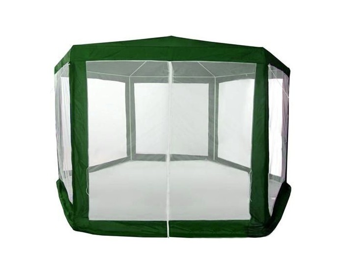 Skládací zahradní párty stan s moskytiérou NEILKE 2x2 m zelený
