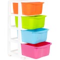 Dětský regál na kolečkách Rainb 77 cm barevný