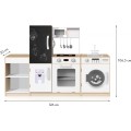Velká dřevěná kuchyně Ecotoys Laia bílá