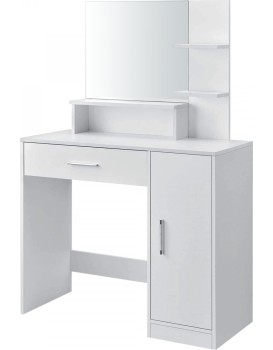 Toaletní stolek se zrcadlem ModernHome bílý