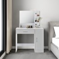 Toaletní stolek se zrcadlem ModernHome bílý