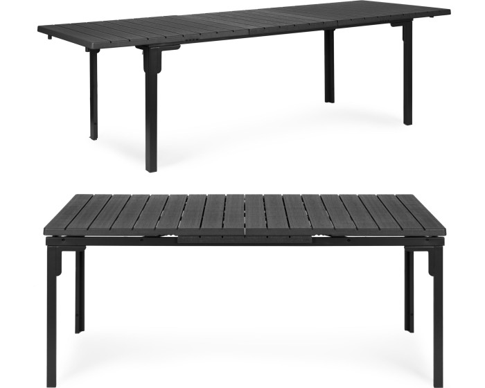 Zahradní rozkládací stůl OSO 180/240 cm šedý