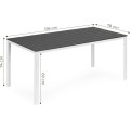Zahradní stůl OLA polywood 156 cm šedý/bílý