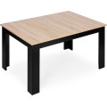 Jídelní stůl Rascals 120 cm dub sonoma/černý