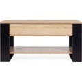 Konferenční stolek s výsuvnou deskou Marjo 90 cm dub Sonoma