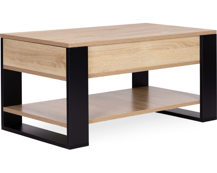 Konferenční stolek s výsuvnou deskou Marjo 90 cm dub Sonoma