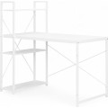 Psací stůl s regálem MASON 120x60 cm bílý 