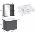 Koupelnová sestava OAKLEY šedá