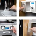 Dětská kuchyňka s příslušenstvím a zvuky ELEN bílá/hnědá