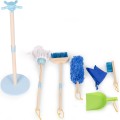 Dřevěná úklidová sada pro děti CLEAN modrá