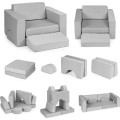 Dětské modulární křeslo DIY šedé
