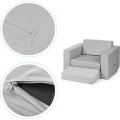 Dětské modulární křeslo DIY šedé