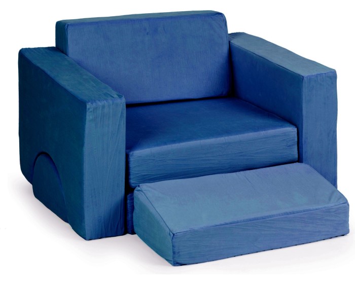 Dětské modulární křeslo DIY modré