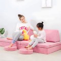 Dětské modulární křeslo DIY růžové