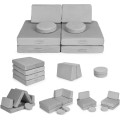 Dětská modulární pohovka DIY 8 dílů šedá