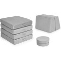 Dětská modulární pohovka DIY 8 dílů šedá