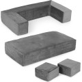 Dětská modulární pohovka DIY 4 díly šedá