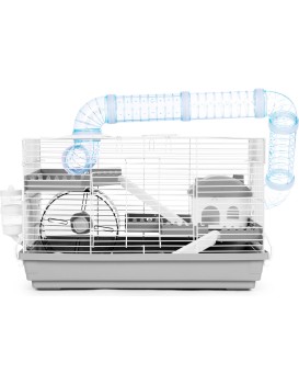 Klec pro hlodavce Zoni 46 cm bílá/šedá
