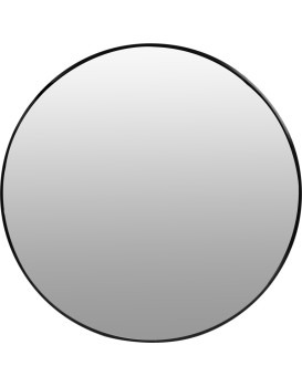Kulaté nástěnné zrcadlo KOKO 80 cm černé