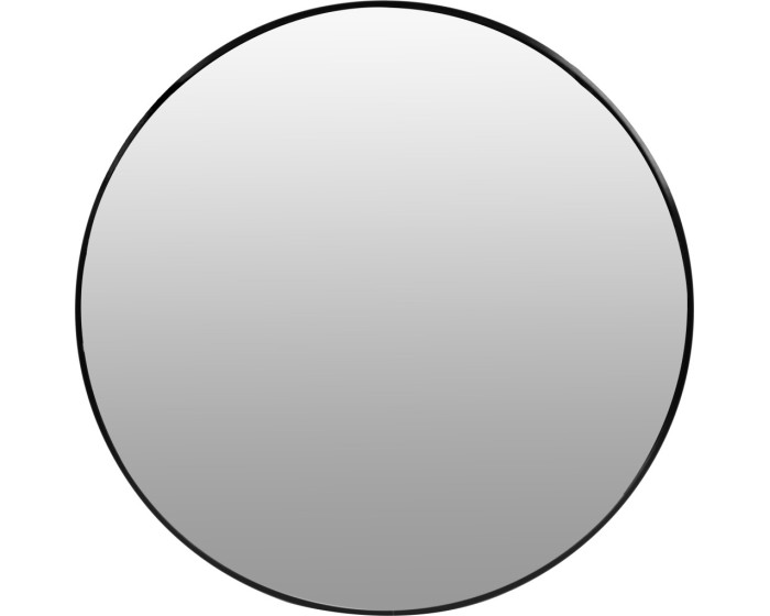 Kulaté nástěnné zrcadlo KOKO 80 cm černé