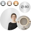 Kulaté LED zrcadlo SISI 80 cm čiré