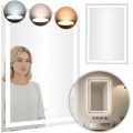 Nástěnné LED zrcadlo CIRICLE 50x70 cm čiré