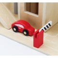 Velká dřevěná garáž ECOTOYS s auty