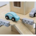 Velká dřevěná garáž ECOTOYS s auty