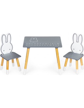 Dětský stůl s židlemi Ecotoys dřevěný