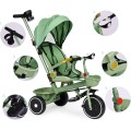 Dětská tříkolka - kočárek Ecotoys HEAVEN 2v1 zelená