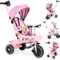Dětská tříkolka - kočárek Ecotoys HEAVEN 2v1 růžová