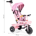 Dětská tříkolka - kočárek Ecotoys HEAVEN 2v1 růžová