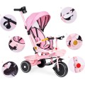 Dětská tříkolka - kočárek Ecotoys HEAVEN 2v1 růžová