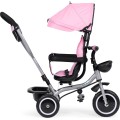 Dětská tříkolka - kočárek Ecotoys HEAVEN 2v1 růžová/černá