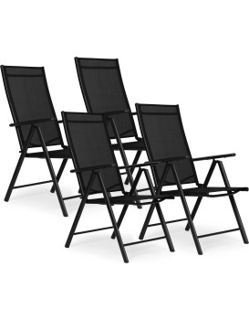 Sada 4 ks zahradních židlí MultiGarden černá