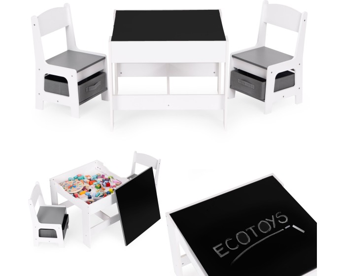 Sada dětského nábytku HOME ECOTOYS bílá
