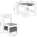 Sada dětského nábytku HOME ECOTOYS bílá